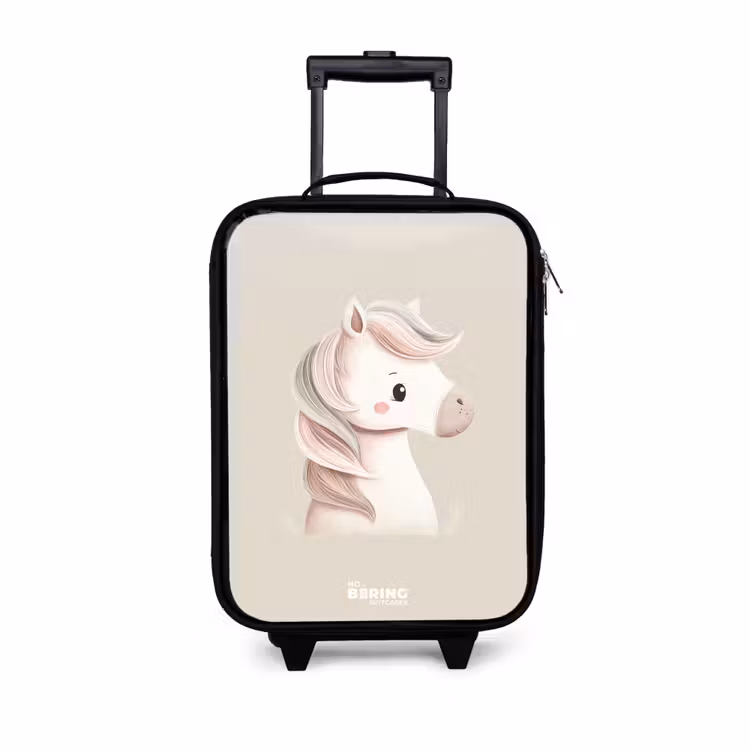 Kinderkoffer - Pony in rosa Pastellfarben — 1