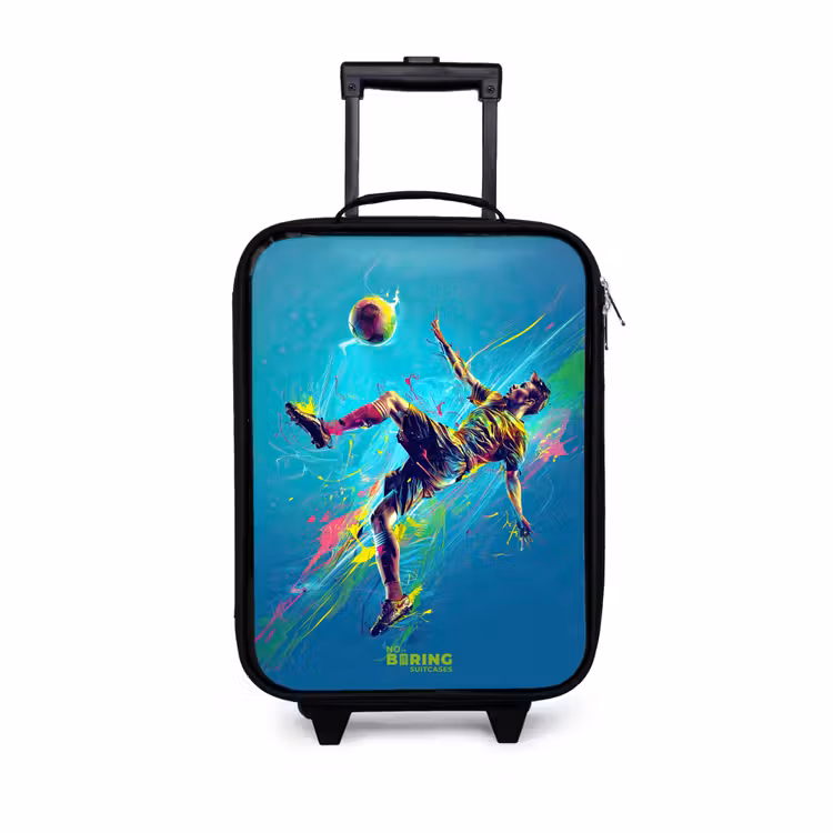 Kinderkoffer - Neon - Fußball - Kick - Farbenfroh — 1
