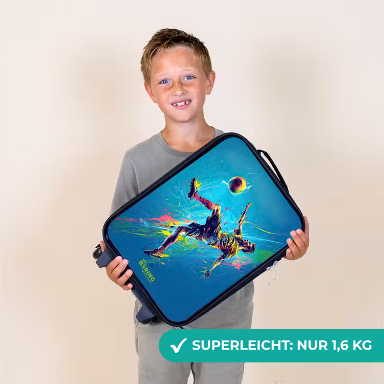 Kinderkoffer - Neon - Fußball - Kick - Farbenfroh — 6