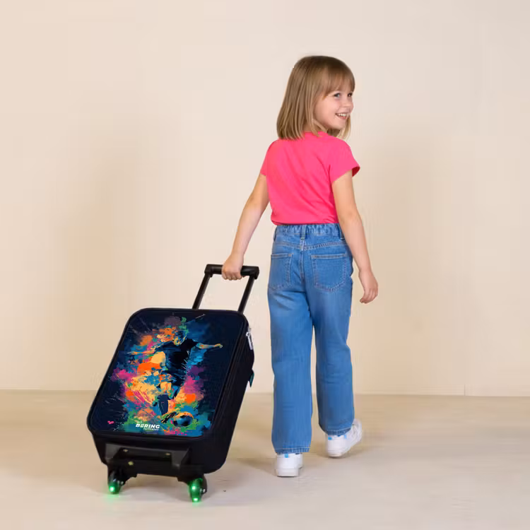 Kinderkoffer - Neon - Fußballer - Farbenfroh — 3