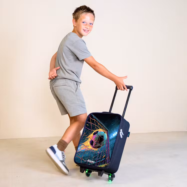 Kinderkoffer - Neon - Netz - Fußball - Farbenfroh — 2
