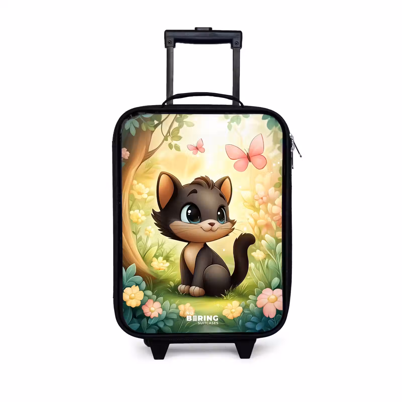 Kinderkoffer - Katze - Schmetterling - Blumen — 1