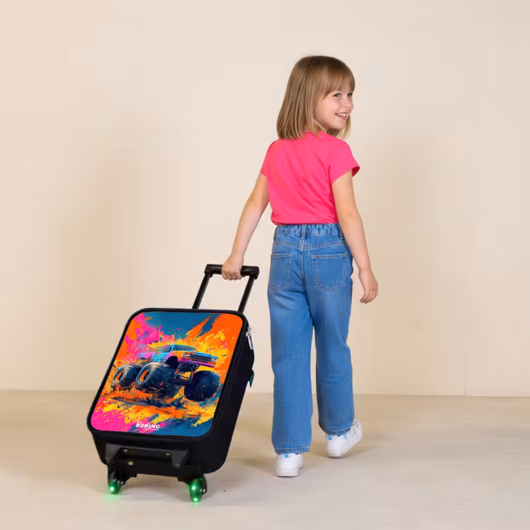 Kinderkoffer - Monstertruck - Farbspritzer - Bunt - Explosion — 3