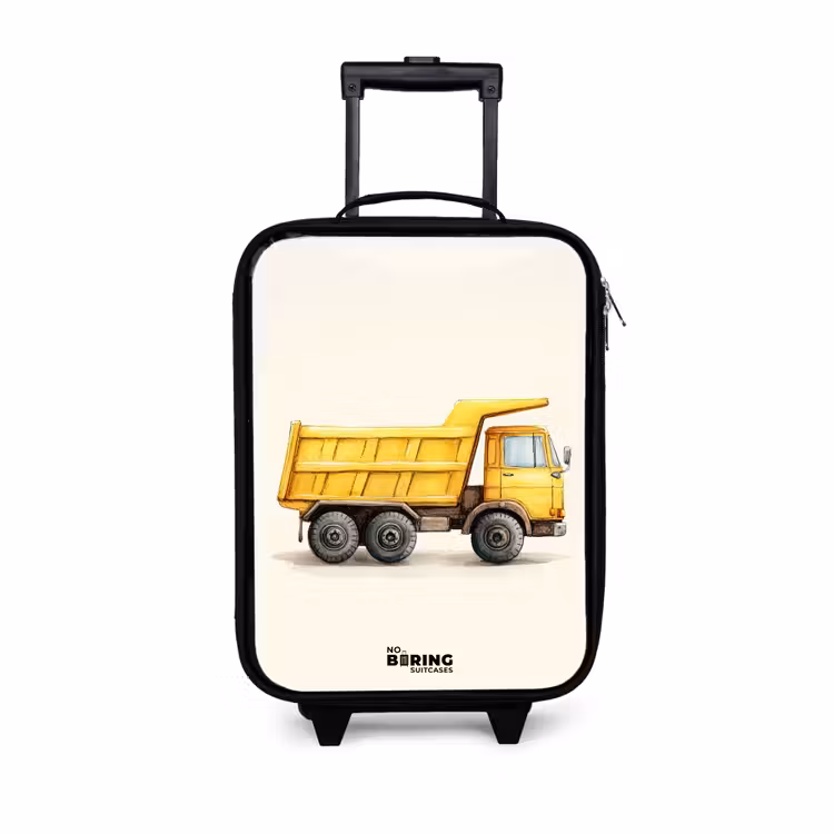 Kinderkoffer - Muldenkipper - Signiert - Gelb — 1