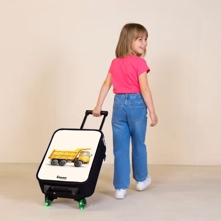 Kinderkoffer - Muldenkipper - Signiert - Gelb — 3