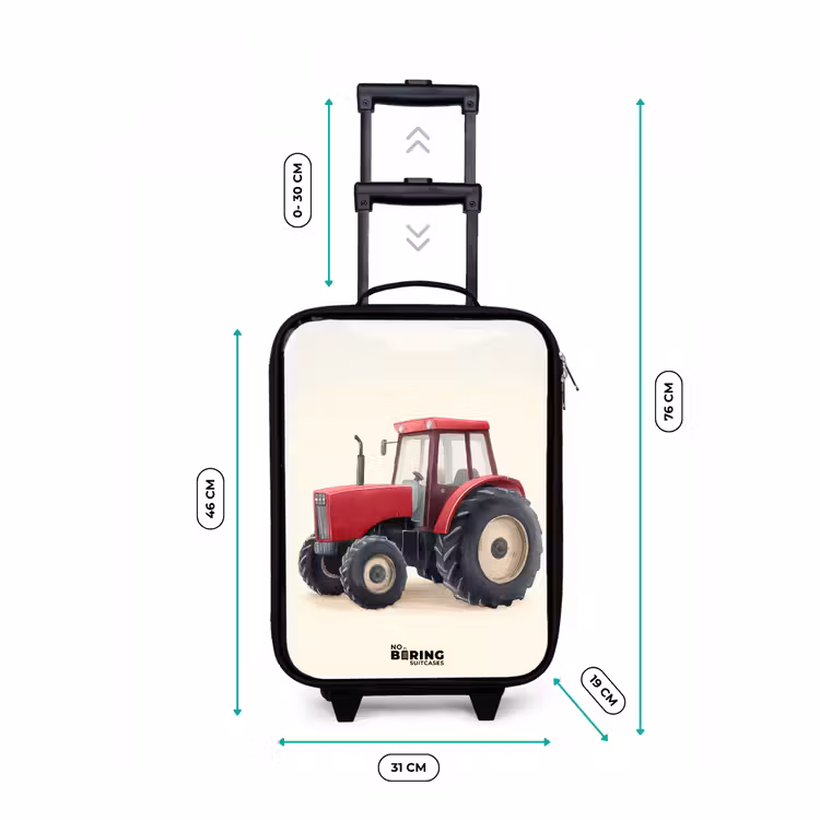Kinderkoffer - Traktor - Signiert - Rot — 7
