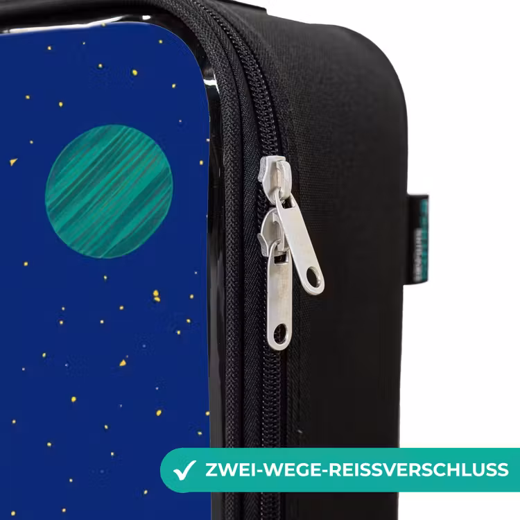 Kinderkoffer - Rakete - Sterne - Planet - Weltraum — 4