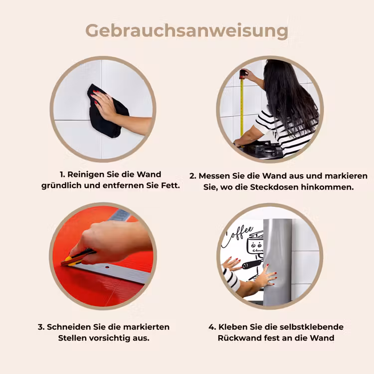 Küchenrückwand - Espressomaschine - Schwarz - Weiß — 9