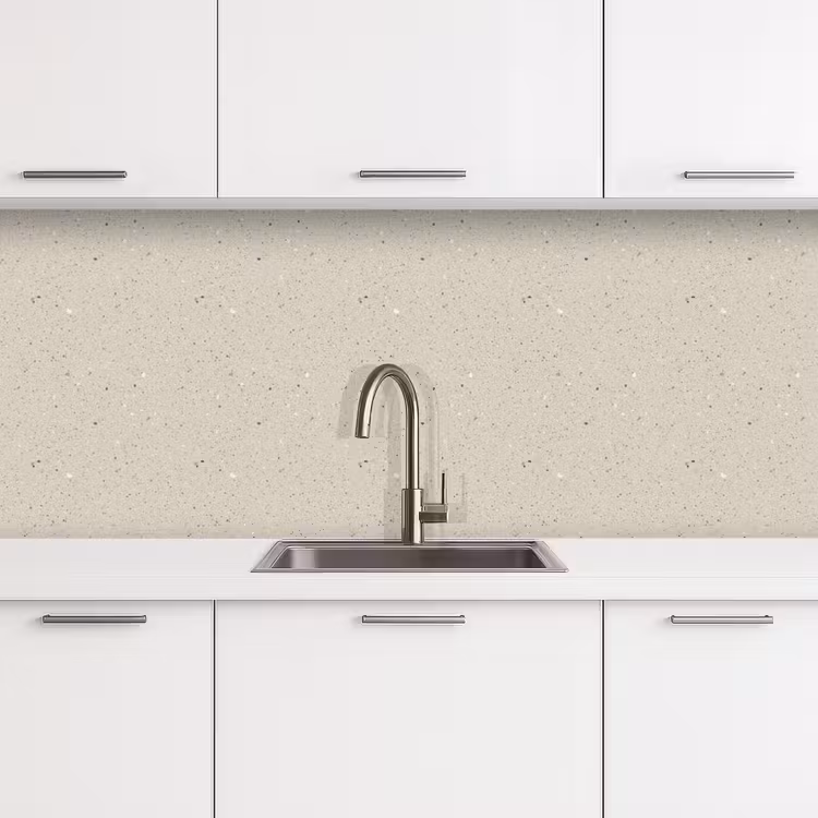 Küchenrückwand - Hellbeige - Terrazzo - Grau — 4