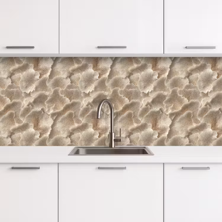 Küchenrückwand - Fächertexturen - Beige - Fasertextur — 4
