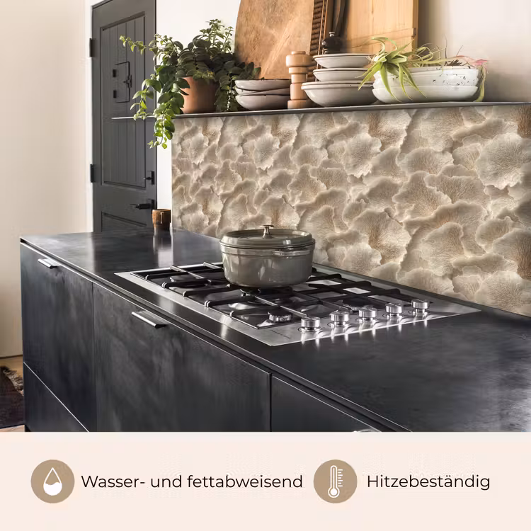 Küchenrückwand - Fächertexturen - Beige - Fasertextur — 5