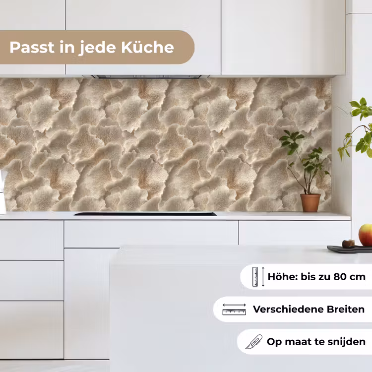Küchenrückwand - Fächertexturen - Beige - Fasertextur — 7