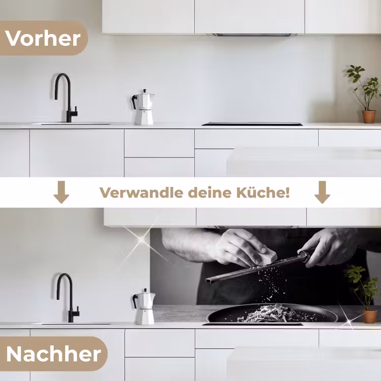 Küchenrückwand - Käse - Nudeln - Reibe — 3