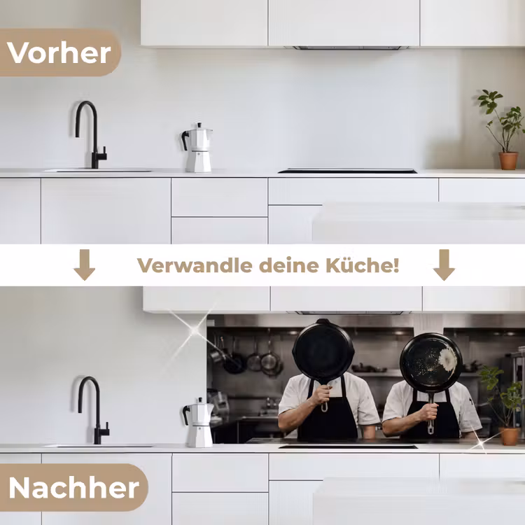 Küchenrückwand - Köche - Bratpfannen - Küche — 3