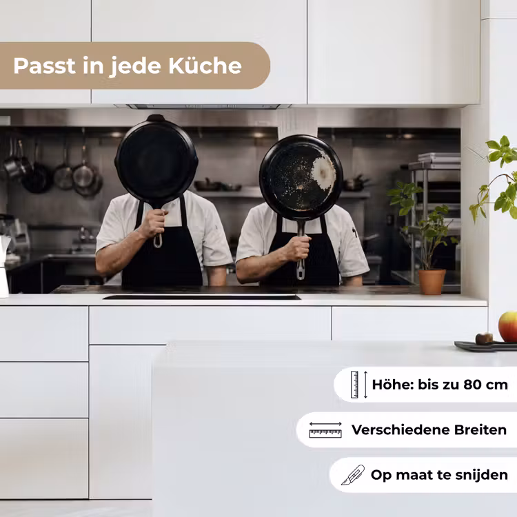 Küchenrückwand - Köche - Bratpfannen - Küche — 7