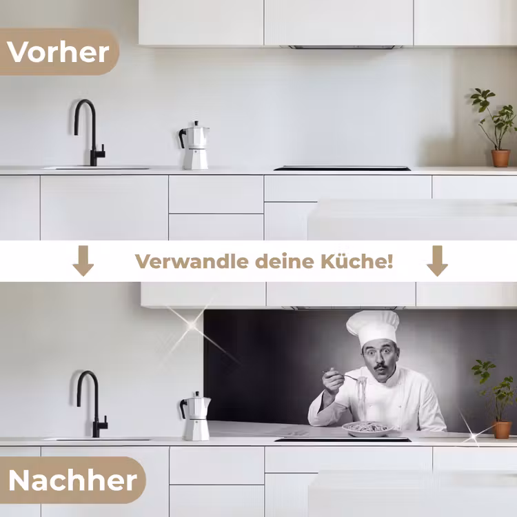 Küchenrückwand - Koch - Spaghetti - Nudeln — 3