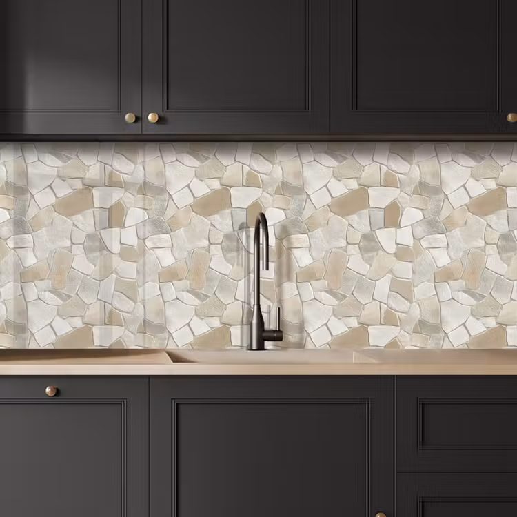Küchenrückwand - Mosaik - Steine - Beige — 6