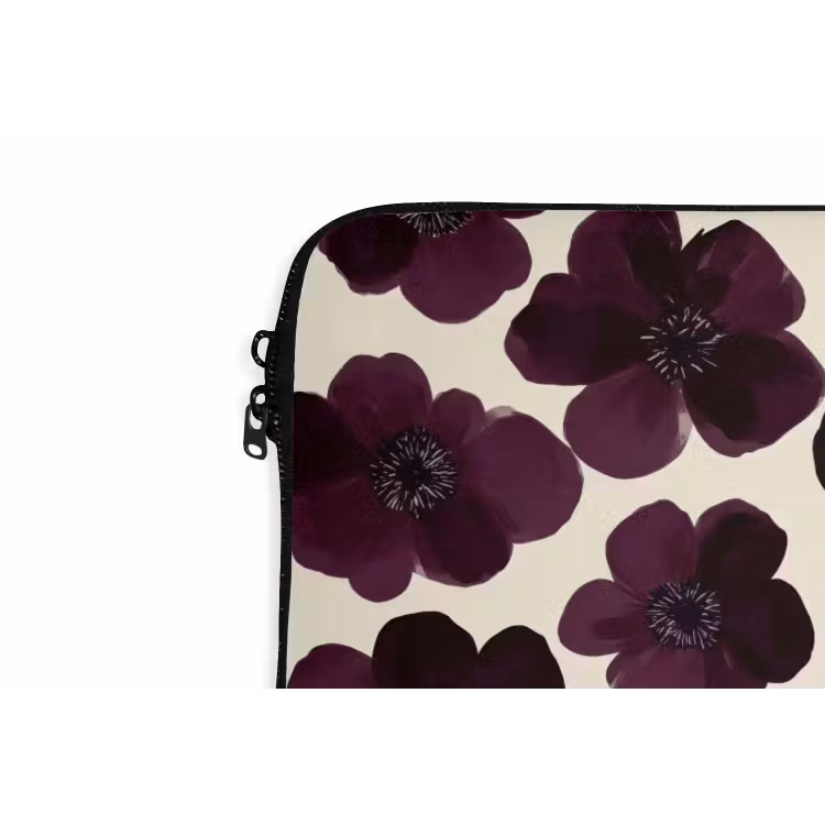 Laptop hülle - Blumen - Aquarell - Lila — 5