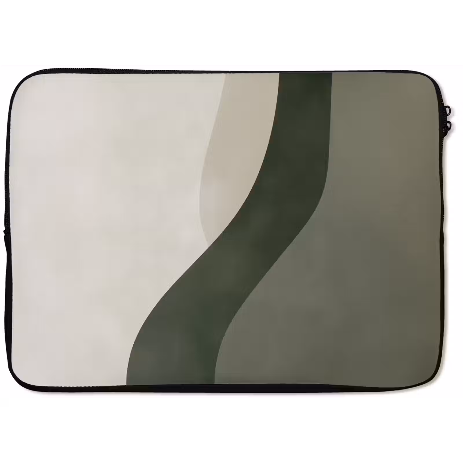 Laptop hülle - Japandi - Grün - Abstrakt - Modern — 1