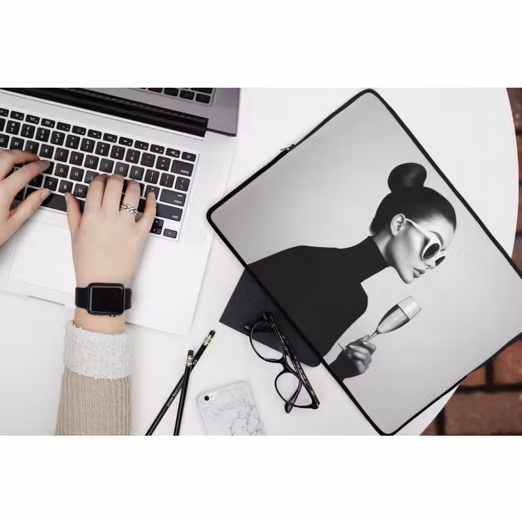 Laptop hülle - Frau - Champagner - Modern — 3