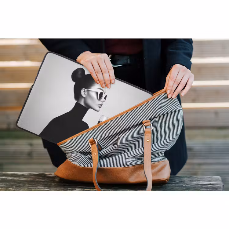 Laptop hülle - Frau - Champagner - Modern — 4