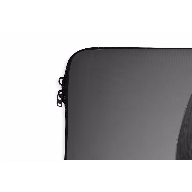 Laptop hülle - Frau - Schwarz und weiß - Halskette - Sonnenbrille — 5