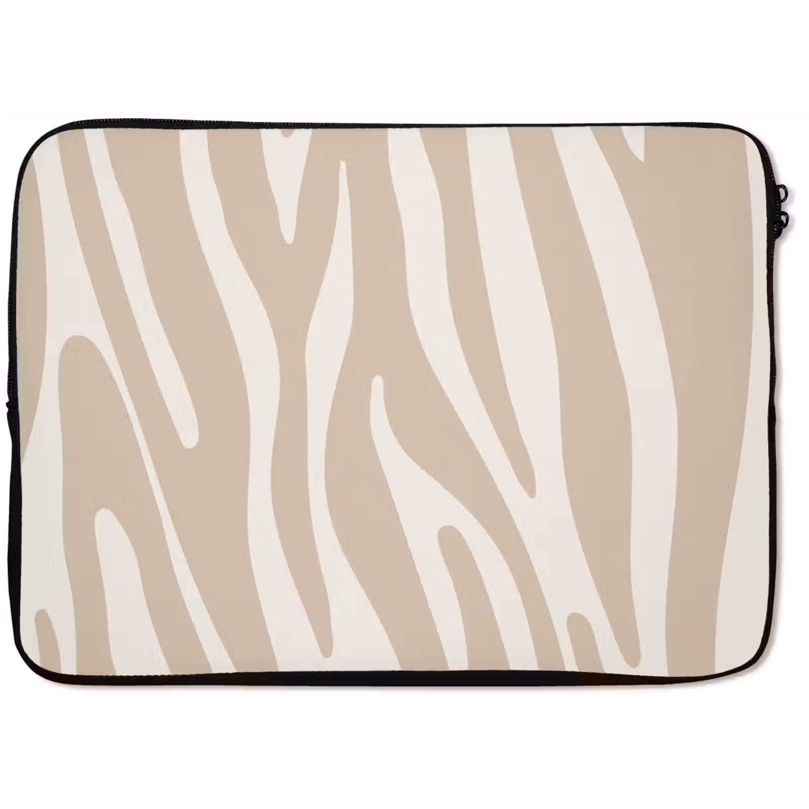Laptop hülle - Zebramuster - Beige - Weiß - Tiermuster — 1