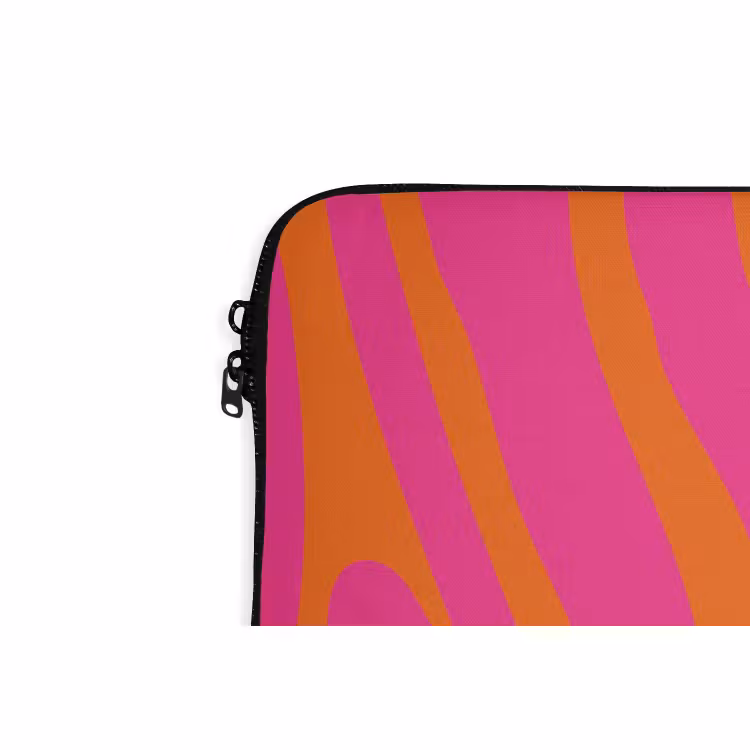 Laptop hülle - Zebramuster - Rosa - Orange - Tiermuster — 5