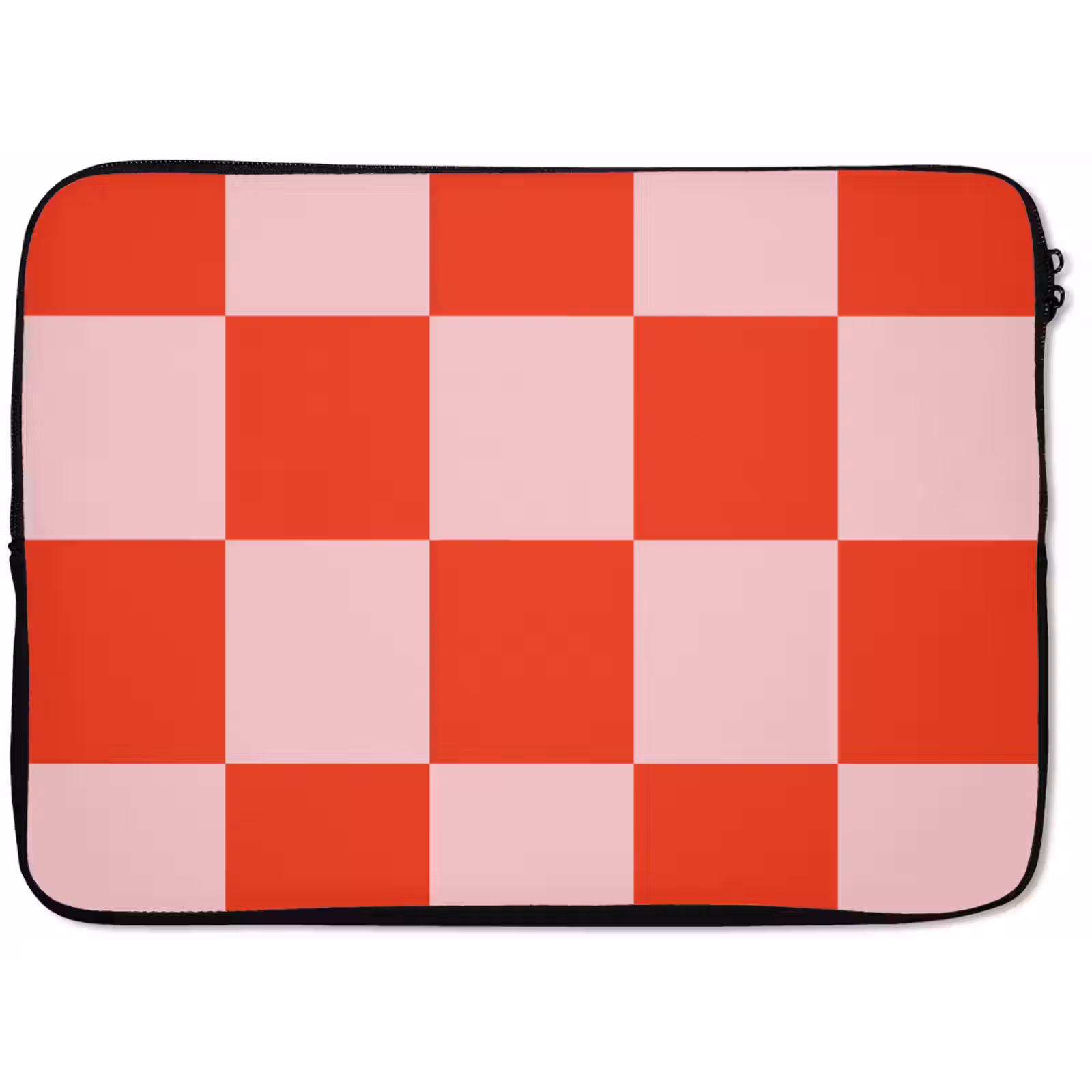 Laptop hülle - Schachbrettmuster - Rot - Rosa - Würfel — 1