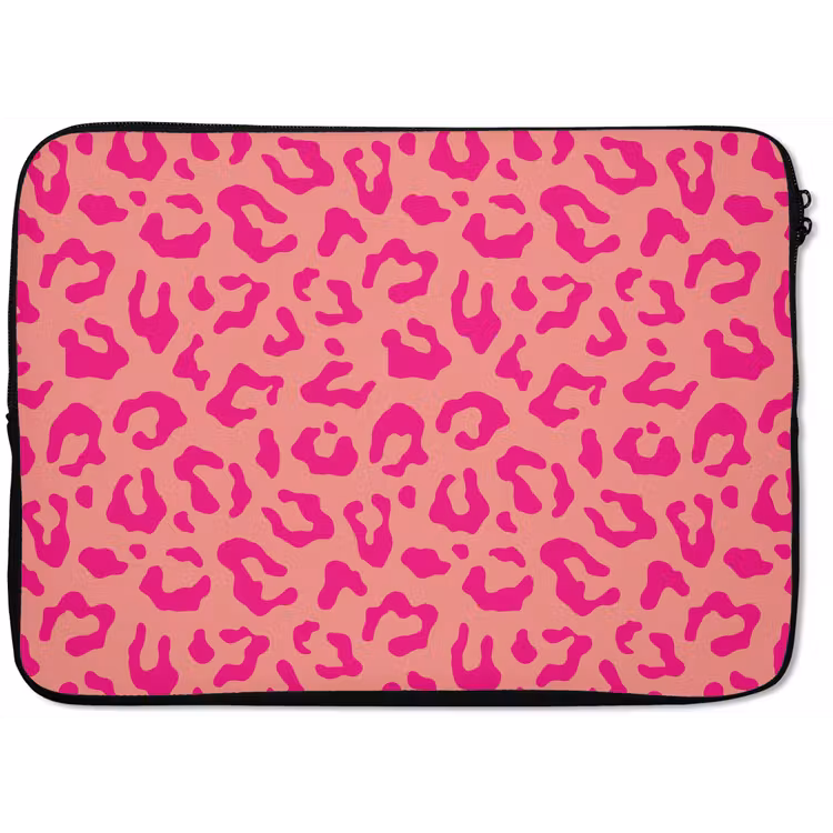 Laptop hülle - Pantherdruck - Rosa - Tierdruck - Minimalistisch — 1