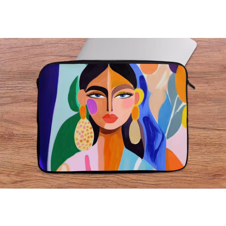Laptop hülle - Porträt - Frau - Modern — 2