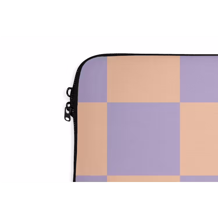 Laptop hülle - Schachbrettmuster - Lila - Rosa - Würfel — 5