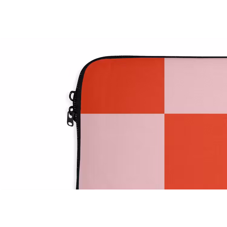 Laptop hülle - Schachbrettmuster - Rot - Rosa - Würfel — 5