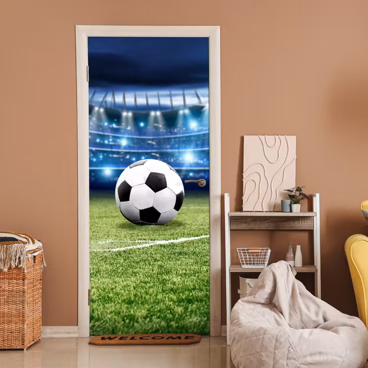 Türtapete - Fußball - Stadion - Ball - Jungen — 2