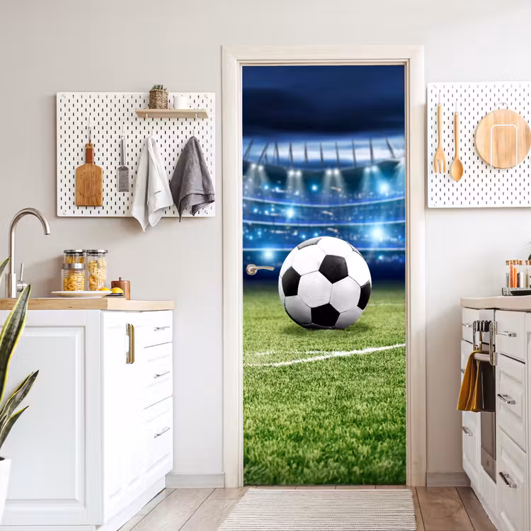 Türtapete - Fußball - Stadion - Ball - Jungen — 6