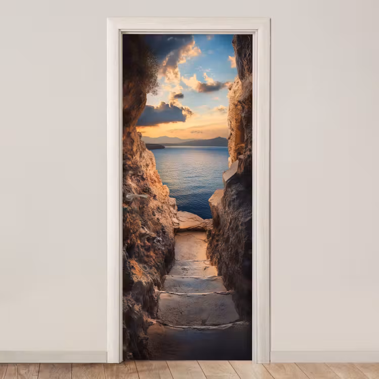 Türtapete - Durchblick - Ausblicke - Landschaft - Meer - Felsen — 1