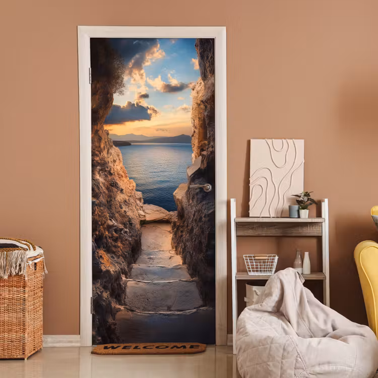 Türtapete - Durchblick - Ausblicke - Landschaft - Meer - Felsen — 2
