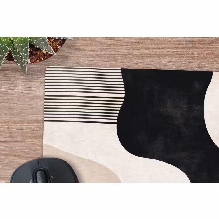 Mauspad - Abstrakt - Japandi - Beige - Modern — 5