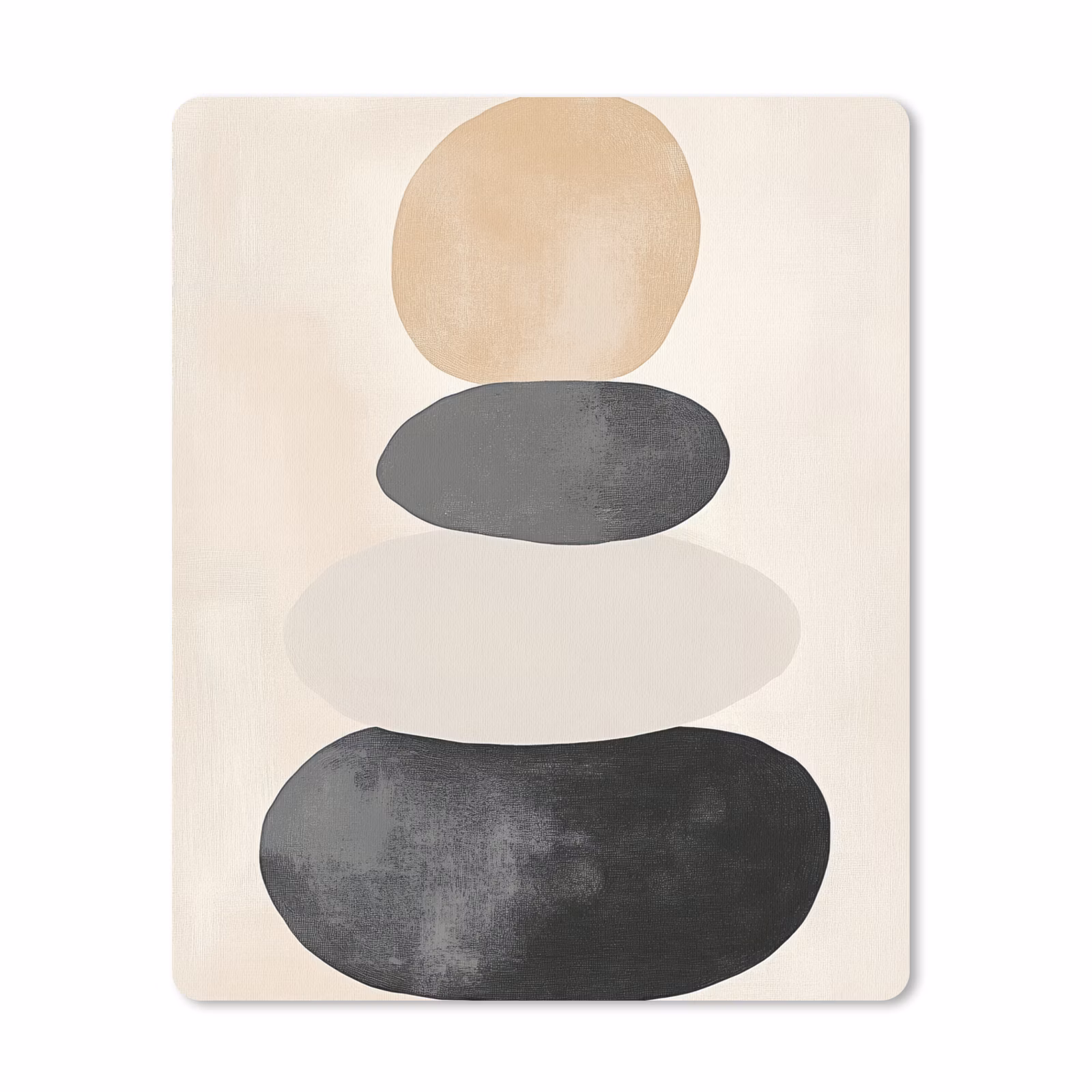 Mauspad - Japandi - Wabi sabi - Beige — 1