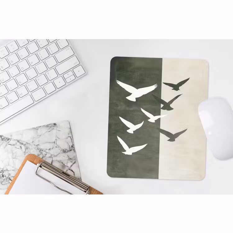 Mauspad - Japandi - Vogel - Grün — 4