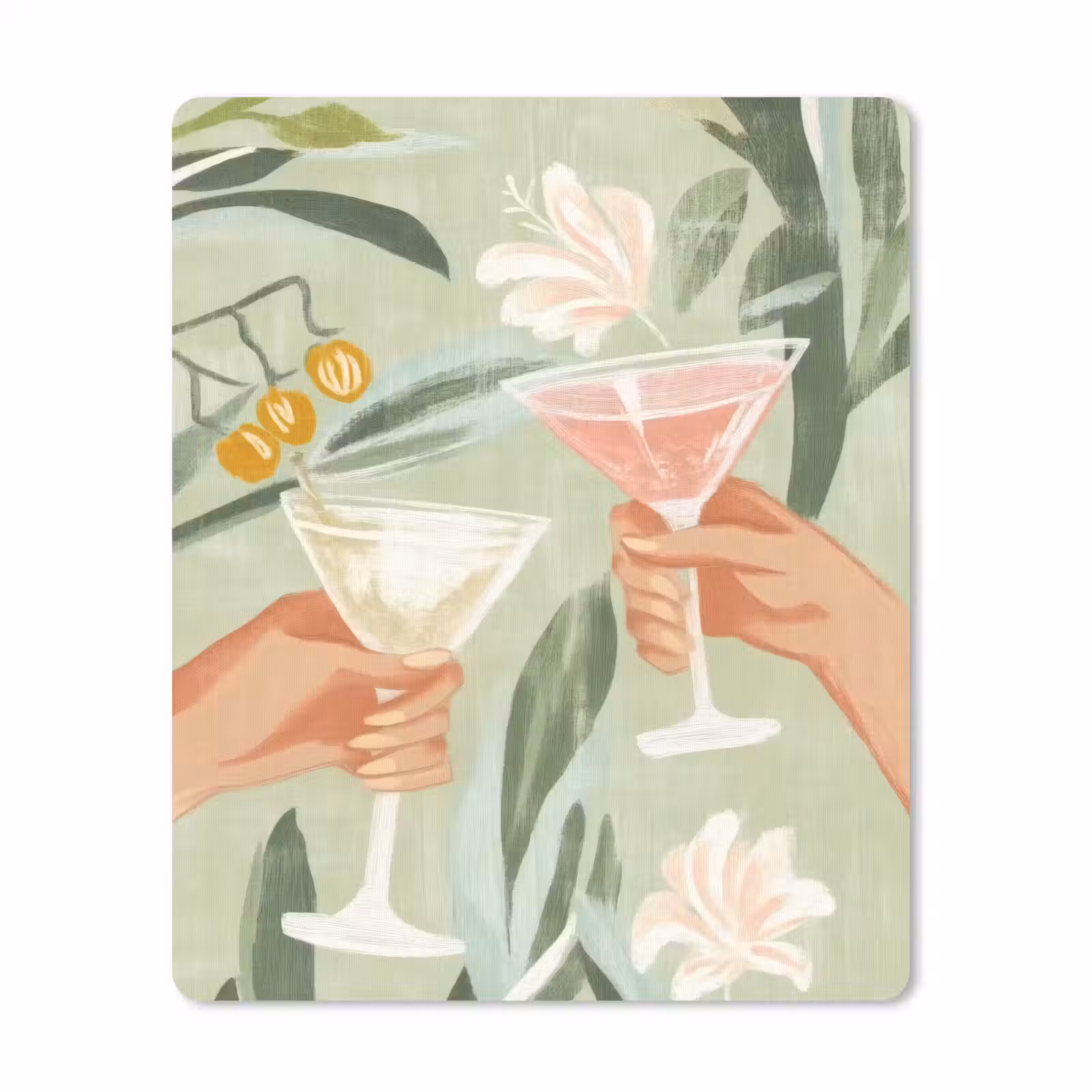 Mauspad - Gläser - Cheers - Grün — 1