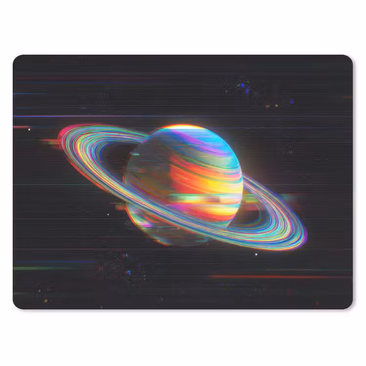 Mauspad - Planet - Kreis - Bunt — 1