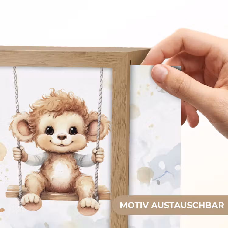 Lightbox - Wandlampe - Kinderzimmer - Affe - Tier - Kinder — 5