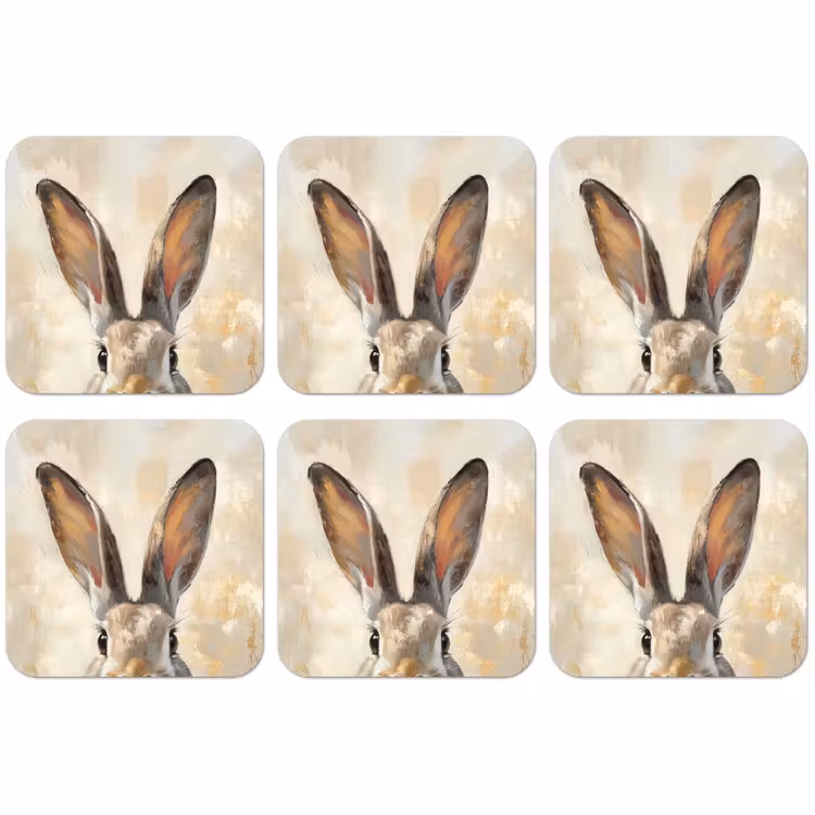 Untersetzer - Hase - Ohren - Braun — 1