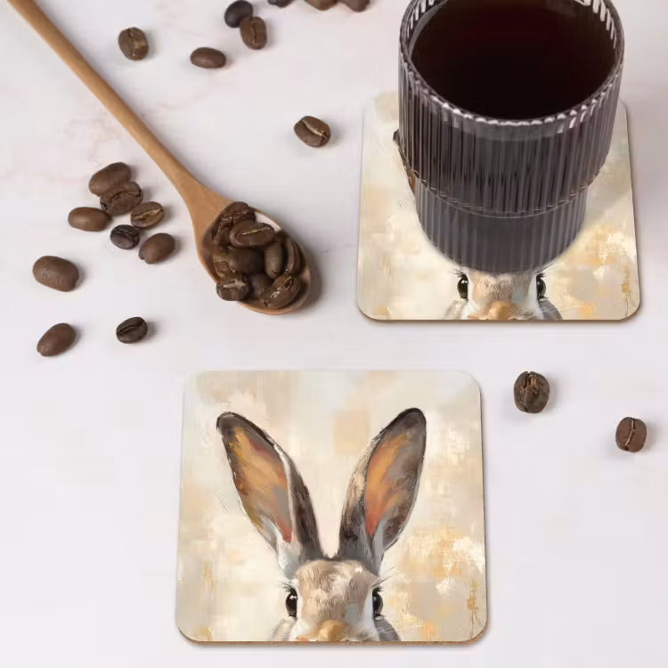 Untersetzer - Hase - Ohren - Braun — 4