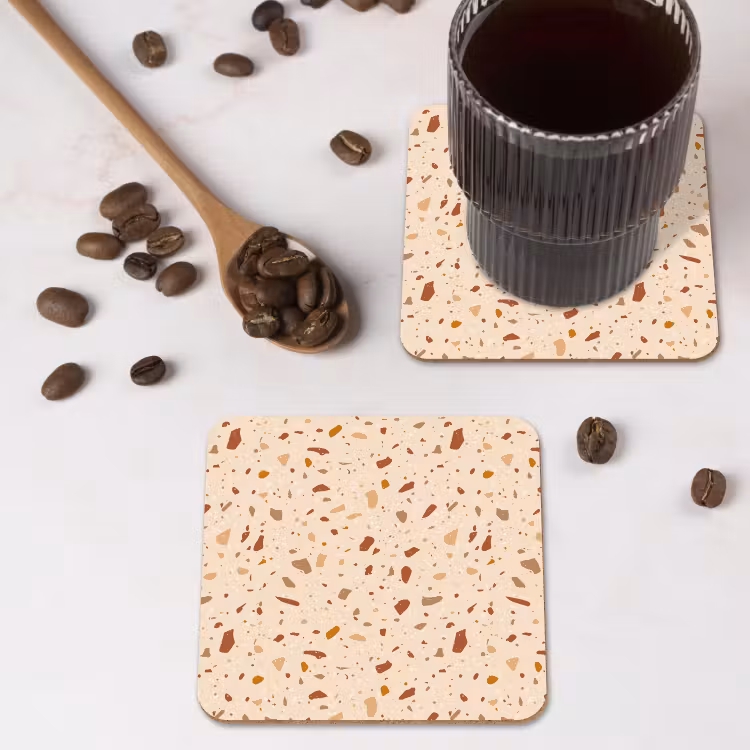 Untersetzer​ - Terrazzo - Muster - Bunt - Stein — 4