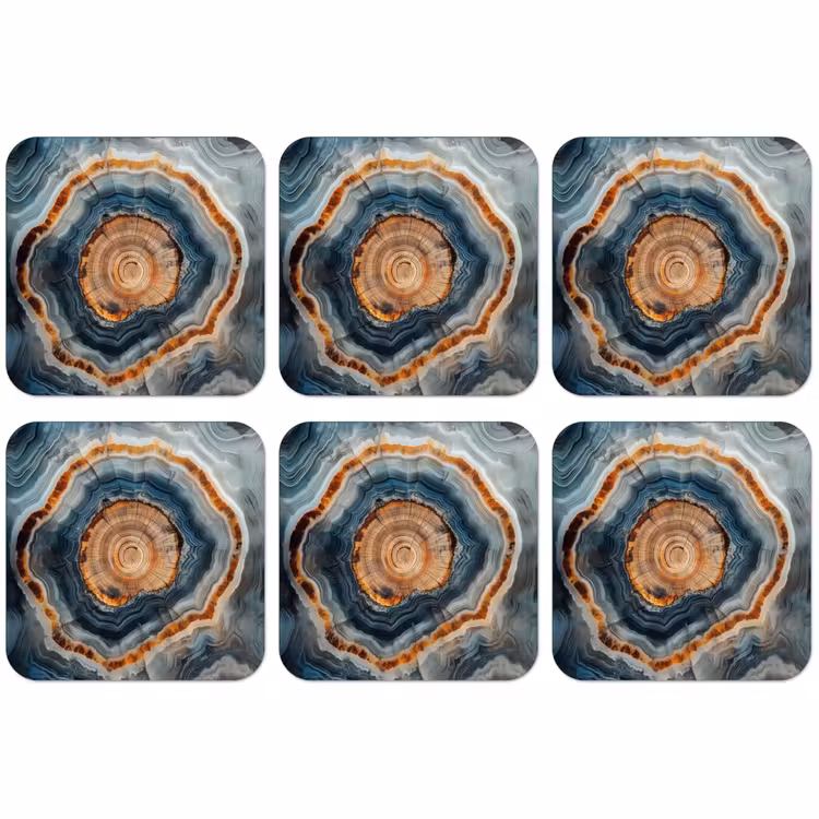 Untersetzer - Kreis - Ringe - Stein - Schattierungen — 1