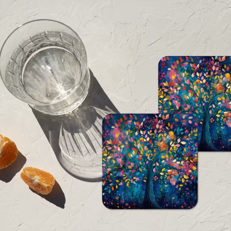 Untersetzer - Bunt - Baum - Magisch - Abstrakt — 2