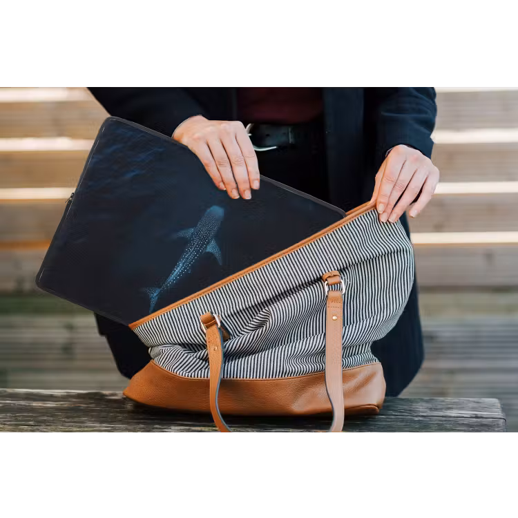 Laptop hülle - Ozean - Walhai - Dunkelblau - Flecken — 4