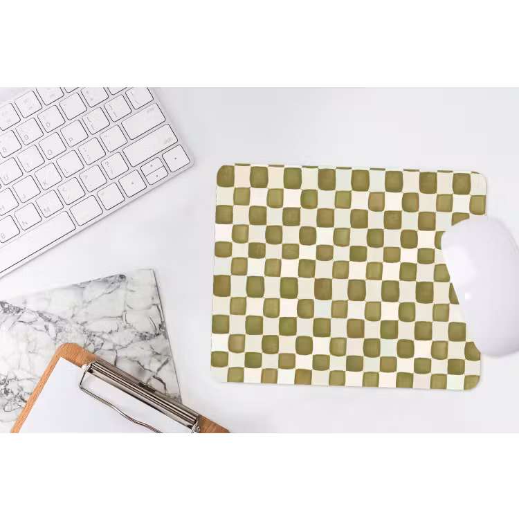 Mauspad - Schach - Muster - Grün — 2